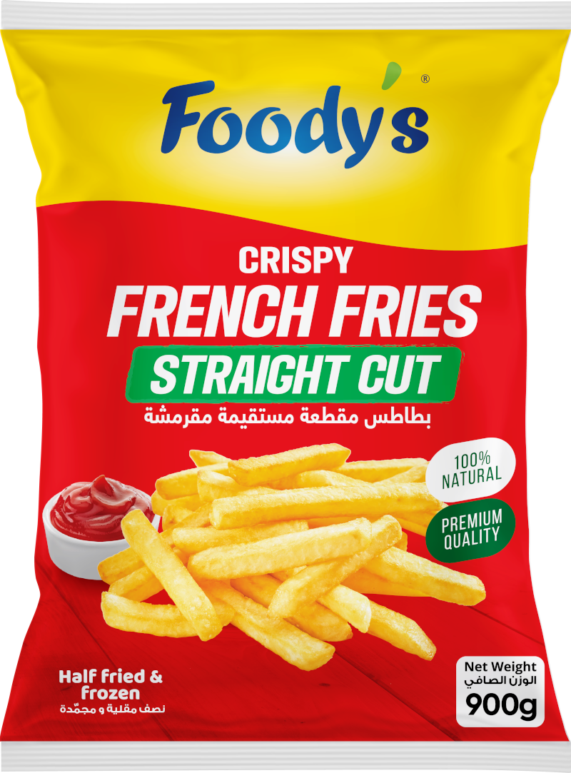 Foodys French Fries Straight Cut 900 gr
